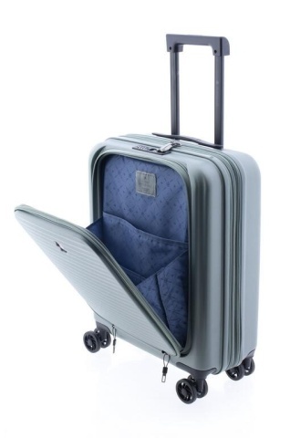 Troler Cabina Extensibil, Policarbonat, Comp. Laptop 15", Cifru TSA, Gladiator, Nomadtec, MG 3210 - 55 cm, Verde - Img 2