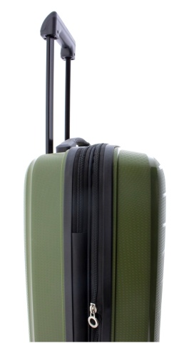 Troler Cabina Extensibil, Polipropilena, Cifru, Roti cu Suspensie, Gladiator Flow, MG 1710 - 55 cm, Verde inchis - Img 3