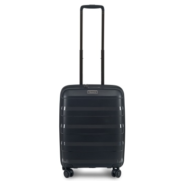 Troler Cabina Extensibil Stratic S Straw Plus - 55 cm Negru