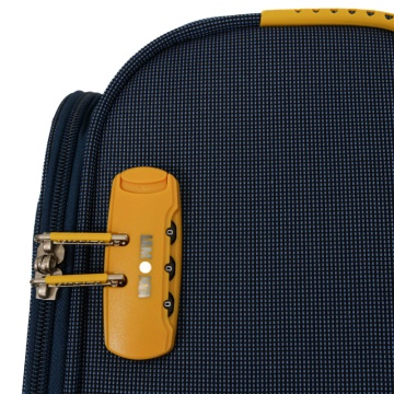 Troler cabina Lamonza Cruise 55x36x22 cm, 2.35 kg, bleumarin/galben - Img 5