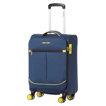 Troler cabina Lamonza Lime 55x36x22 cm, 2.25 kg, albastru / galben