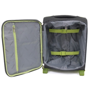 Troler cabina Lamonza Superlight, 40x30x21 cm, 1.8 kg, gri / verde - Img 2