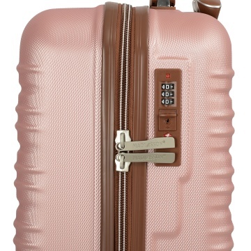 Troler cabina Madisson SW33803, ABS, cifru, 4 roti duble, 55 cm, rose - Img 3