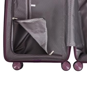 Troler cabina Madisson SW42103, polipropilena, cifru, 4 roti duble, 55 cm, mov - Img 3