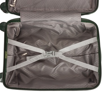 Troler cabina Madisson SW42103, polipropilena, cifru, 4 roti duble, 55 cm, verde inchis - Img 5