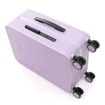 Troler Cabina Policarbonat Cifru TSA 4 Roti Duble Ella Icon Compact 2510 - 55 cm Lila - Img 3