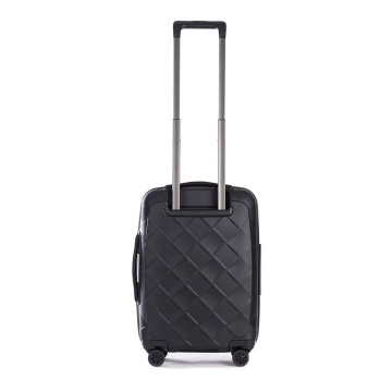 Troler Cabina Policarbonat/Piele Naturala Stratic Leather and More S - 55 cm Negru - Img 7