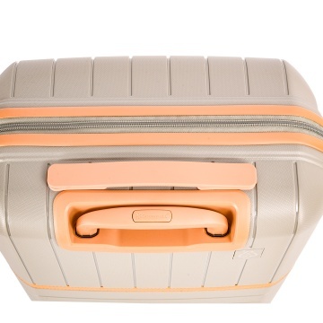 Troler Cabina Polipropilena, Fermoar Antifurt, Cifru TSA, Snowball, SW49403, 55.5 cm, Auriu - Img 10