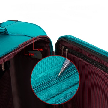 Troler Cabina Snowball SW87303, Fermoar Antifurt, 4 Roti Duble, Nylon, Cifru TSA, 55 cm, Kaki - Img 4