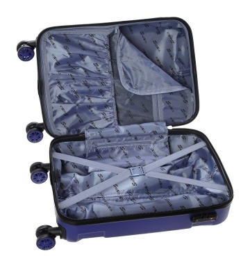 Troler Cabina, Stelxis, ABS, 4 Roti Duble, Cifru TSA, ST 525 - 58 cm, Bleumarin - Img 2