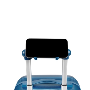 Troler cabina XS CarryOn Skyhopper Underseat, 40×30×20 cm, bagaj de mana Wizz Air, policarbonat, 19 L, cifru TSA, albastru - Img 6