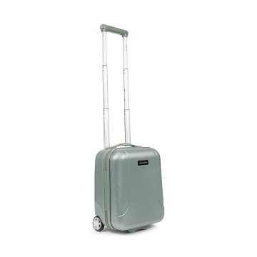 Troler cabina XS CarryOn Skyhopper Underseat, 40×30×20 cm, bagaj de mana Wizz Air, policarbonat, 19 L, cifru TSA, verde - Img 4