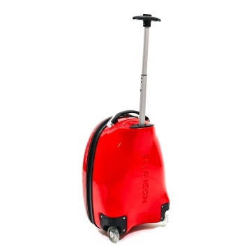 Troler Copii ABS/Policarbonat 2 Roti Ella Icon Space Cat 46 x 30 x 24 cm Rosu - Img 4