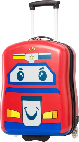 Troler Copii, Snowball, Policarbonat, 2 Roti, SW85118V, 48 cm, Rosu