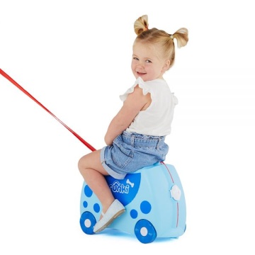 Troler copii Trunki Dougie Catelul - 46 cm Albastru deschis - Img 11