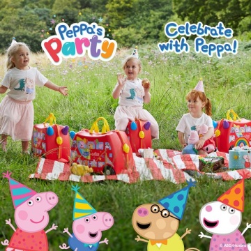 Troler copii Trunki Pepa Pig - 46 cm Rosu - Img 13