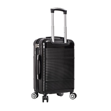 Troler de cabina Lee Cooper LC32203, policarbonat, 4 roti duble, cifru, 55 cm, negru - Img 6