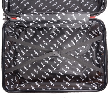 Troler de cabina Lee Cooper LC32203, policarbonat, 4 roti duble, cifru, 55 cm, rosu - Img 15