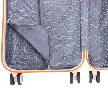 Troler de Cabină Madisson, 55x35x20 cm, ABS, Fermoar Antifurt, Cifru, 35 L, SW66802, Alb/Milky - Img 5