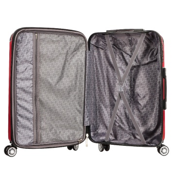 Troler de cabina Madisson SW44103, ABS, cifru, 4 roti duble, 35L, 55 cm, rosu - Img 2