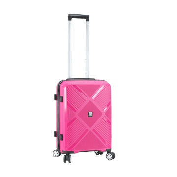 Troler de cabina Madisson SW53103, 55x38x21 cm, bagaj de mana, 100% polipropilena, cifru, 4 roti 360°, fuchsia