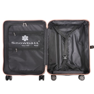 Troler de Cabină Pliabil Snowball , 55x35x20 cm, Policarbonat, Cifru TSA, SW61101, Verde închis - Img 5