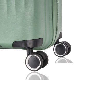 Troler de cabina Snowball SW47203, polipropilena, fermoar antifurt, cifru TSA, 4 roti duble, 55 cm, verde inchis - Img 11