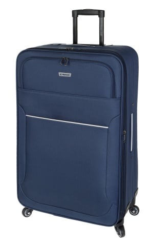 Troler extensibil mare Diplomat ZC 3004, poliester, 4 roti, 78 cm, bleumarin