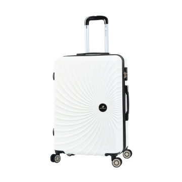 Troler Mare 77x48x30 cm Madisson, ABS, Cifru, 4 Roți Duble, SW44603, Alb