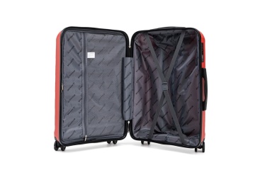 Troler Mare Aventor, 76.5x51.5x29.5 cm, Polipropilenă, Cifru TSA, 4 Roți Duble 360°, AV109, Roșu - Img 2