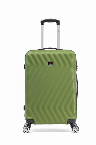 Troler mare Aventor AV104, 76x49x29 cm, bagaj de cala, 100%ABS, cifru, 4 roti duble 360°, verde - Img 13