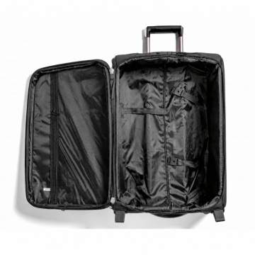 Troler Mare Extensibil 72x46x32 cm Rowex Prime, Poliester, Cifru, Negru - Img 2