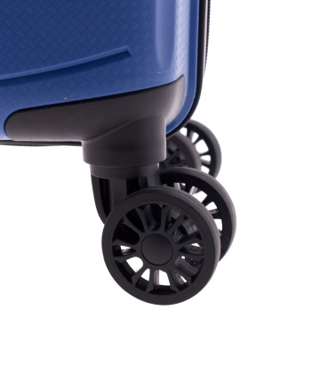 Troler Mare Extensibil, Polipropilena, Cifru, Roti cu Suspensie, Gladiator Flow, MG 1712 - 74 cm, Albastru - Img 10
