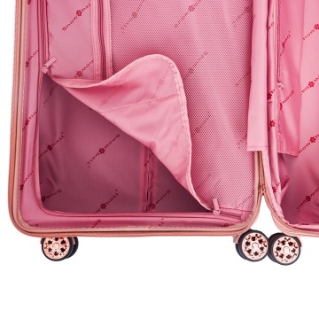 Troler mare extensibil Snowball SW44303, fermoar antifurt, 77 cm, policarbonat rezistent, cifru TSA, rose - Img 10
