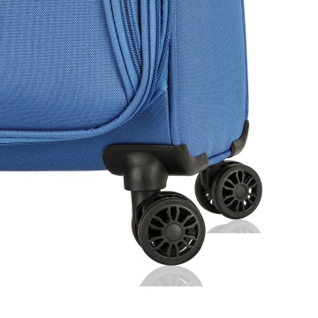 Troler mare extensibil Snowball SW45103, poliester, 4 roti duble, cifru TSA, 77 cm, bleumarin - Img 5