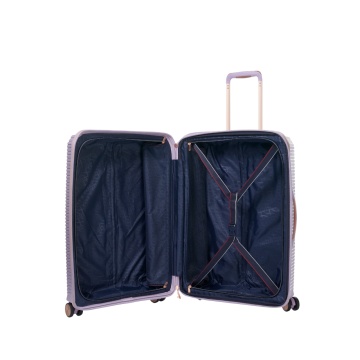 Troler mare extensibil Verage Rome, bagaj de cala, 77x50x31cm, +20% capacitate, fermoar antifurt, polipropilena, cifru TSA, 4 roti 360°, mov - Img 2
