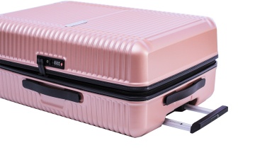 Troler Mare, Policarbonat, 4 Roti Duble, Fermoar Antifurt, Cifru TSA, Snowball, SW20603 - 76, Rose - Img 12