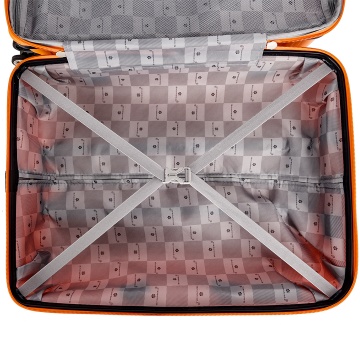 Troler mare Snowball SW43803, polipropilena, cifru TSA, 4 roti duble, 77 cm, portocaliu - Img 5
