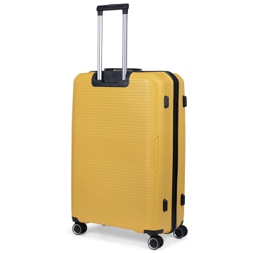 Troler mare TravelZ Swinger, polipropilena, cifru TSA, 4 roti duble, 78 cm, galben - Img 7