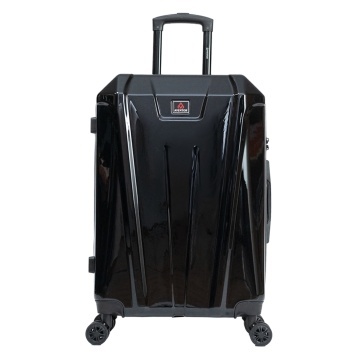 Troler mediu Aventor AV103, policarbonat, 67x43x25 cm, bagaj de cala, folie de protectie, cifru TSA, negru