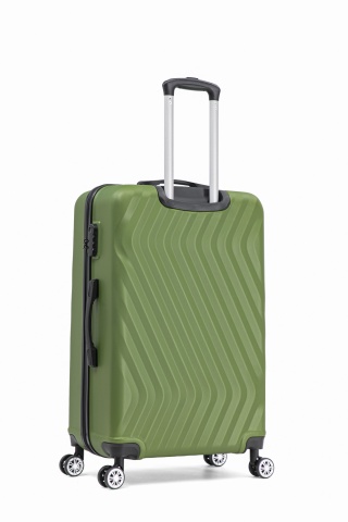 Troler mediu Aventor AV104, 67x43x25 cm, bagaj de cala, 100%ABS, cifru, 4 roti duble 360°, verde - Img 13