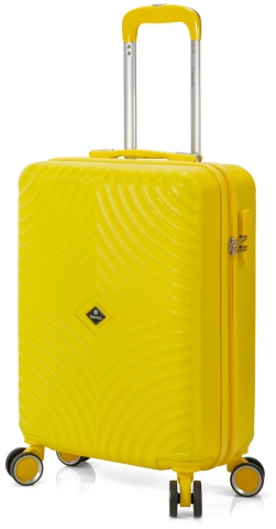 Troler Mediu Benzi BZ 5687, ABS, 4 Roti Duble, 66 cm, Galben - Img 4
