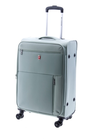Troler Mediu, Extensibil, 4 Roti Duble, Nylon, Gladiator, Arctic, MG 3711 - 66 cm, Verde