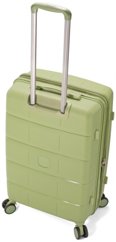 Troler mediu extensibil 65x38x27 cm, bagaj de cală, polipropilenă, 4 roți 360°, cifru TSA, Benzi BZ 5901, bleumarin - Img 6