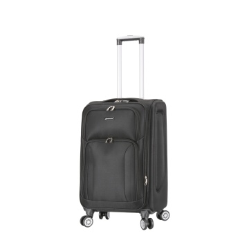 Troler Mediu Extensibil 66x40x26 cm, Poliester, Cifru, Madisson,SW66204, Negru