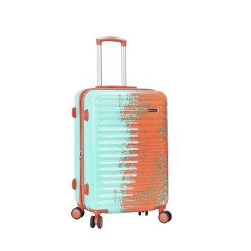 Troler Mediu Extensibil 66x42x27 cm Madisson, Fermoar Antifurt, Policarbonat, SW65203, Portocaliu/Turcoaz - Img 12