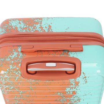 Troler Mediu Extensibil 66x42x27 cm Madisson, Fermoar Antifurt, Policarbonat, SW65203, Portocaliu/Turcoaz - Img 22