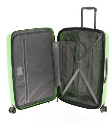 Troler Mediu Extensibil 67x47x25 cm Gladiator Vincent, Polipropilenă, Cifru TSA, Verde - Img 2