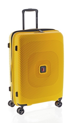 Troler Mediu Extensibil 67x47x25 cm Gladiator Vincent, Polipropilenă, Cifru TSA, Galben - Img 8