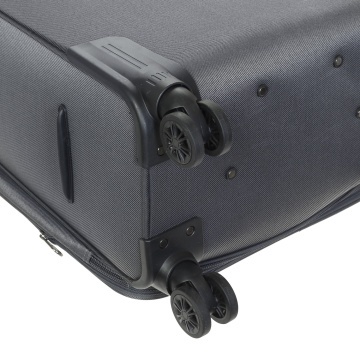 Troler Mediu Extensibil 68x41x30 cm Diplomat, Poliester, Cifru, ZC208, Gri - Img 5